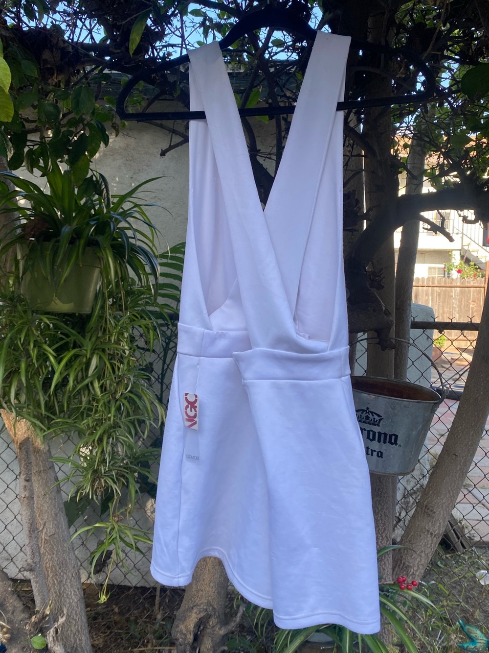 BONGO White Cross-Back womens 1 piece jumper